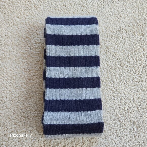 NWT J. Crew Wool/Cashmere Striped Skinny Scarf - Picture 8 of 11